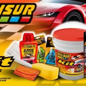 PROMO LANZAMIENTO TC K10 BALDE LAVADO 1 Unidad SILICONA AER 260g+ LAVA AUTOS SILIC. 600CC + REVIV.GOMAS 600cc + 5 PINOS PERFUMADOS + CEPILLO + ESPONJA + FRANELA + REJILLA + BALDE