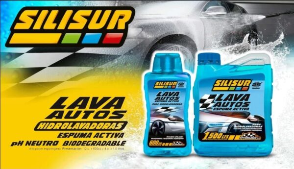 PROMO X 12 UNIDADES UN SILISUR LAVAAUTO ESP. ACTIVA 12 unid. x 600cc