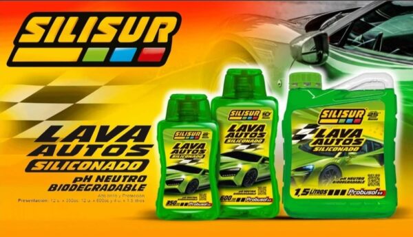 PROMO X 12 UNIDADES TC SILISUR LAVA AUTOS SILICONADO 12unid.x 600cc