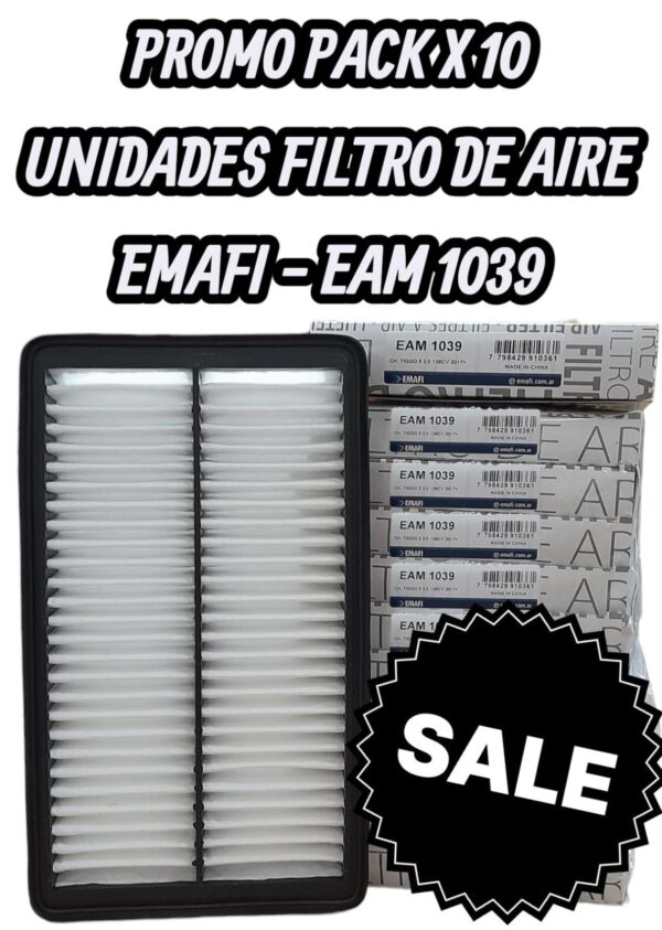 PROMO PACK X 10 UNIDADES   [FILTRO EMAFI] CHERY TIGGO 5 2.0 138CV 17- - EAM 1039  (EAM 1039 MR 441 JFA-0F15 - - - - T211109111)