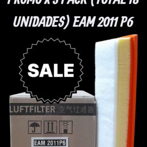 PROMO [FILTRO EMAFI] 3 PACK X 6 UNIDADES (TOTAL 18 FILTROS )  PEUGEOT 207 1.4 COMPACT 08-(101 x 77 x 356)(EAM 2012 MR 309 FAP-3287 CA 9519 AMPI 1105 AR 1655PM C 2998/5 032129620B)(PEUGEOT 207 1.4 08>                                                               1444SP        C 36 005      CA10227    FAP-6000    MR343   AMPI1144                                                                "353    101     60      Panel      6con Prefiltro"  )                                      ) ("CA10227 (FRAM)C 36 005 (MANN)MR343 (MARENO)AMPI1144 (MASTERFILT)AR1694PMS (TECNECO)FAP-6000 (WEGA)1444SP (PEUGEOT)") - EAM 2011