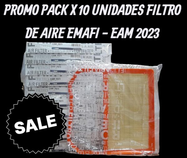 PROMO PACK X 10 UNIDADES   [FILTRO EMAFI] VW UP 1.0 75CV 14- - EAM 2023   (SIMIL AIPA 903)(EAM 2023 MR 400 FAP-3288 CA 11458 AMPI 1233 AR 1733PM C 29015 04C129620C)