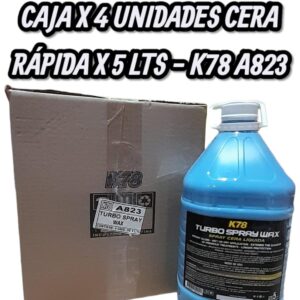 PROMO CAJA X 4 UNIDADES CERA RÁPIDA  (Brillo Final) 5 LTS - K78 A823 (SIMIL FUL 051 - FUL 005 - FUL 054 EXPRESS)