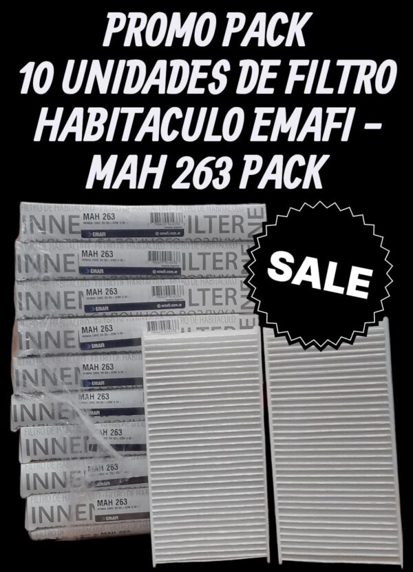 PROMO PACK X 10 UNIDADES Filtros para Habitáculo - HONDA CIVIC VII 03-/CR-V 02- (OEM : 80292S6DG01) - MAH 263   (  MAH 263 MH 602 AKX-35181-2 CF 9819-2 HM 2074 TH 974 CU 2327/2 80292S6DG01)