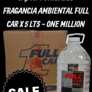 PROMOCION OFERTA ESPECIAL 4 UNIDADES PERFUME (AROMATIZADOR) FRAGANCIA AMBIENTAL X 5 LITROS (ONE MILLON) - FUL 064 FULL CAR (SIMIL K78 A852 -K78 A838 - K78 A829 - K78 A837 - K78 A 830 - K78 A853 - K78 A851 - K78 A850 - K78 A836 - K78 A858 - K78 A862 - K78 A854 - K78 A864 - K78 A855 - K78 A856  - K78 A857 - K78 A859 - K78 A861 - K78 A860 - K78 A863)   (  Perfume líquido de base hidroalcohólica de alta concentración.Exquisitas fragancias internacionales.)
