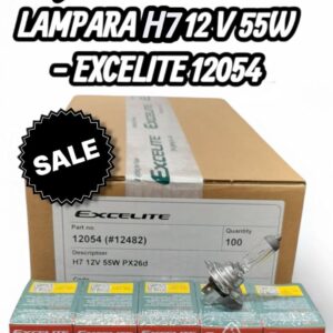 CAJA X 10 PACK X 10 UNIDADES (TOTAL 100 LAMPARAS ) LAMPARA EXCELITE 12054 H 7 12VOLTS TIPO Halogena 55W  -PX26d - EX 12054 (similar lamp12h7)