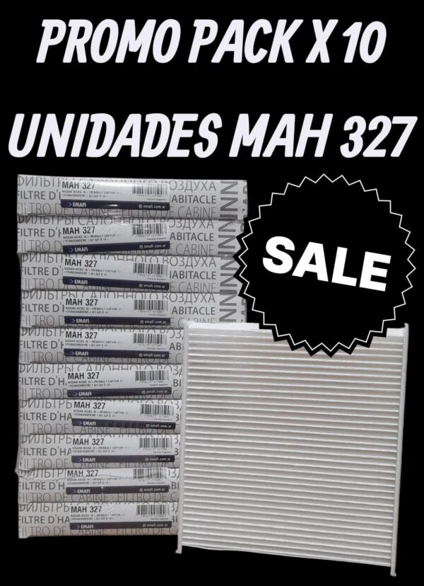PROMO PACK X 10 UNIDADES Filtros para Habitáculo - RENAULT LOGAN 14-/SANDERO 14-/ CAPTUR/KICKS (OEM : 272889739R) - MAH 327  (  MAH 327 MH 412 AKX-1399 CF 11686 HM 2186 - CU 22011 272889739R) - Image 2