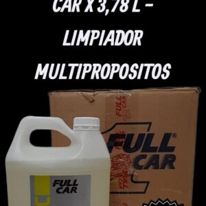 PROMO CAJA X 4 UNIDADES APC X 3,78 LITROS (NUEVO) - FUL 738  (All purpose cleaner es un desengrasante multipropósito de cítricosorgánicos ideal para utilizar en interiores y exteriores de vehículos.Se puede utilizar para remover grasa y suciedades en motores,vinilos, telas, alfombras, plásticos y cueros.Dilución para trabajos: fuertes 1:5 // medios 1:10 // livianos 1:20)