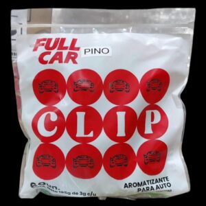 PACK X 60 UNIDADES COMODIN CLIP  (-PINO-)  - FUL 637CHI FULL CAR PERFUMES AROMAS VARIADOS PINOS FRAGANCIA PARA COLGAR O PONER EN EL TABLERO