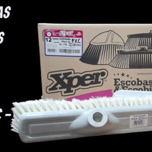PROMO X 5 CAJAS X 12 UNIDADES (TOTAL 60 UNIDADES ) INCLINADO PVC Cepillo lava camion para cabo ( Cepillo Plástico con rosca inclinada, Fibra Pvc 11cm Marfil.) - LUCERO 096