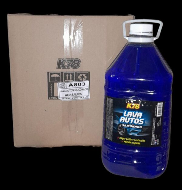 PROMO CAJA X 4 BIDONES LAVA AUTOS (SHAMPOO - ESPUMA) SILICONADO  (Aroma Blueberry) 5 LTS - K78 A803 (SIMIL FUL 024 - FUL 027 - FUL 025 - FUL 002 - FUL 020 ETC) - Image 3