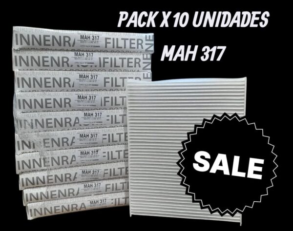 PROMO PACK X 10 UNIDADES Filtros para Habitáculo - HYUNDAI SANTA FE 3.3/3.5 11-/SANTA FE II 2.2 CRDI 16V 10- (OEM : 971332B005) - MAH 317   (  MAH 317 - AKX-2006 - HM 2170 - CU 27007 971332B005)