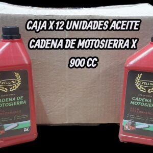 PROMO  CAJA X 12 UNIDADES  ACEITE PARA CADENA DE MOTOSIERRAS X 900 - LUBMOT900 LUBRIGRAS (Aceite para cadena de motosierraEl aceite lubricante de cadena garantiza un trabajo         sin fricciones, en el que la cadena se desplaza sin oposición sobre la espada. )