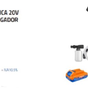 HIDROLAVADORA INALAMBRICA 20V 24.5 BAR + 1 BAT. 2 AH1 0+. 5C0A
