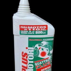ACEITE DE MOTO 4 TIEMPOS (4T) QUATTRO PLUS SAE 20W50 API SG X 800 ML - PLUS 9935 PLUS MOTORI 4T