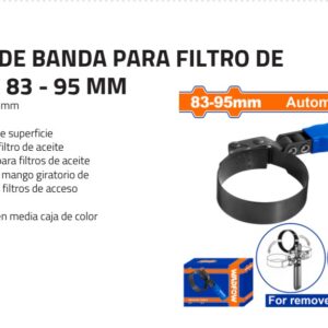 LLAVE DE BANDA PARA FILTRO DE ACEITE 83 - 95 MM