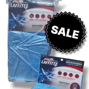 PROMO LAFFITTE PACK X 10 UNIDADES PAÑO (1 PAÑO 40X80 CM) MICROFIBRA LIMPIEZA Y SECADO - LAF AJ41 PAÑOS - LIMPIEZA - MICROFIBRAS