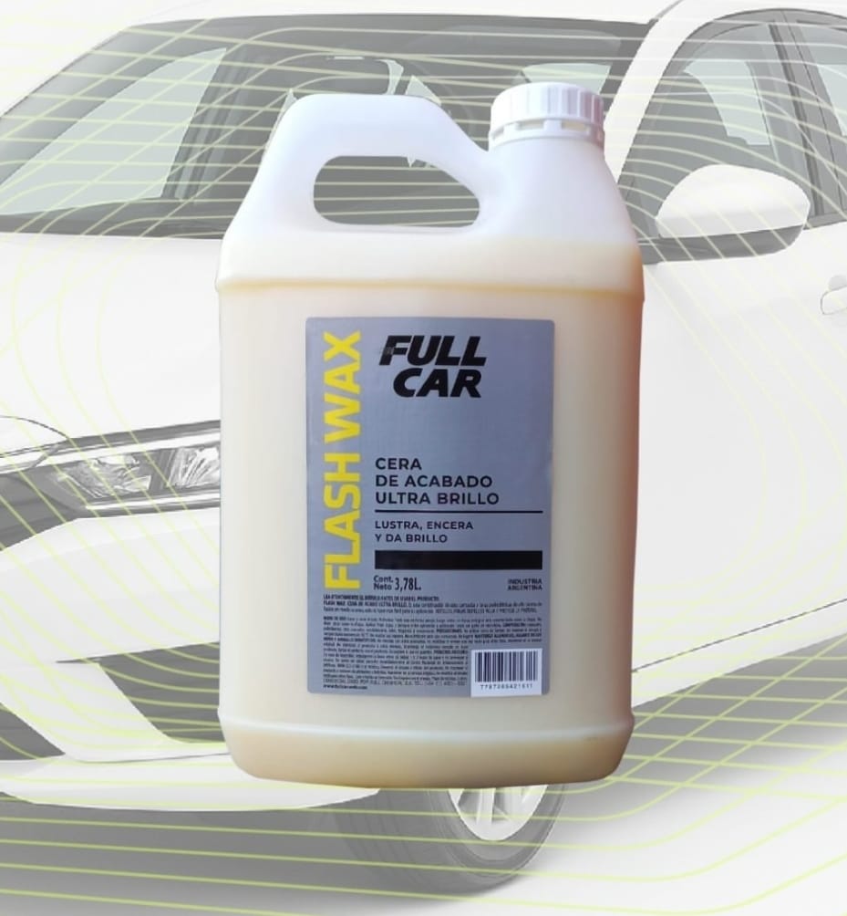 PROMOCION OFERTA ESPECIAL 4 UNIDADES Bidon FLASH WAX x 3,78 L - FUL 740 FULL CAR (simil k78 a823 - k78 a451 - k78 a900 - k78 a825 - k78 a826) - Image 2