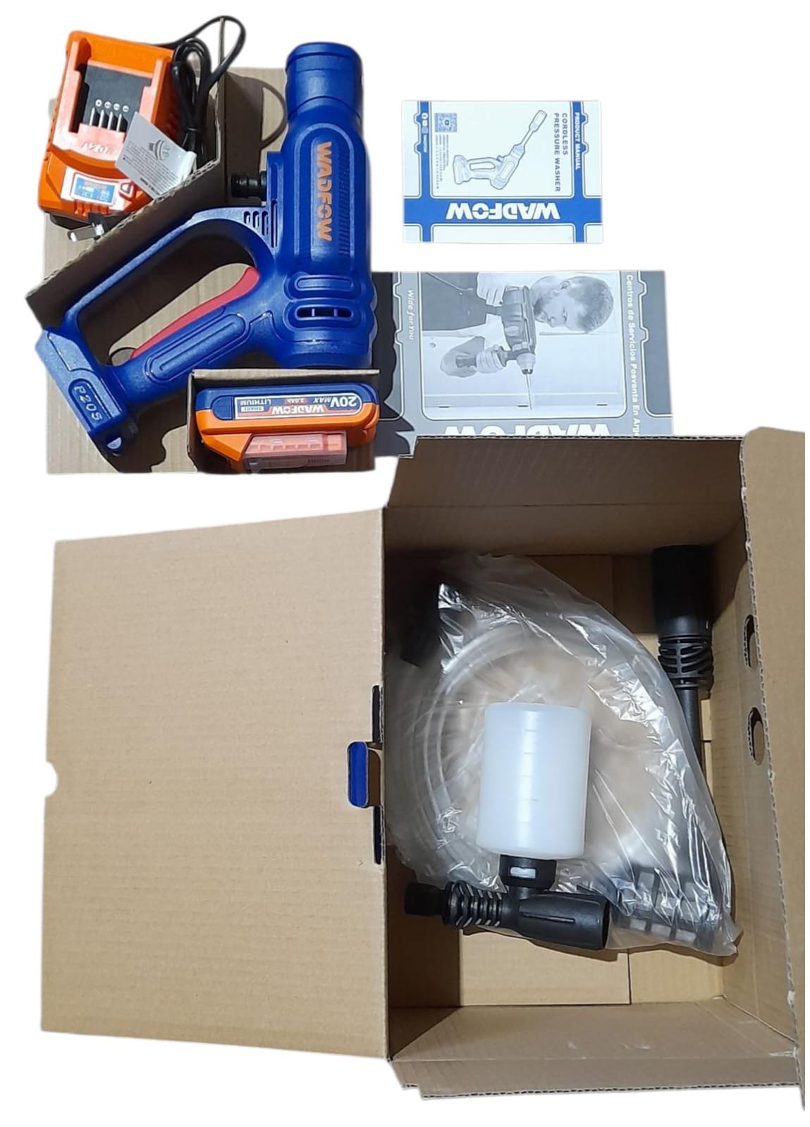 HIDROLAVADORA INALAMBRICA 20V 24.5 BAR + 1 BAT. 2 AH1 0+. 5C0A - Image 3