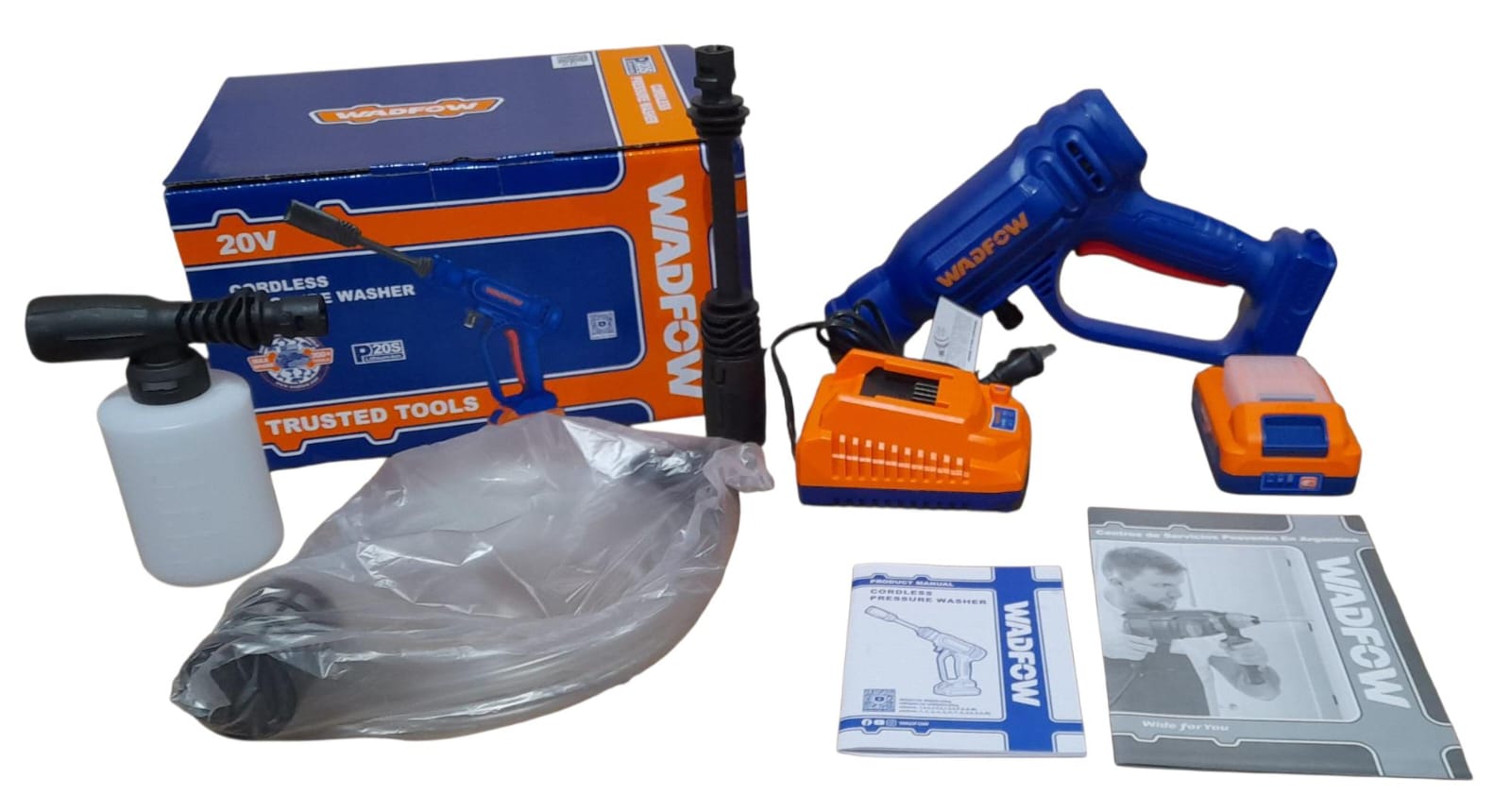 HIDROLAVADORA INALAMBRICA 20V 24.5 BAR + 1 BAT. 2 AH1 0+. 5C0A - Image 2