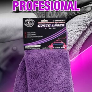 PROMO CAJA X 10 PACK X 2  UNIDADES (TOTAL 20 PAÑOS)  PAÑO CORTE LASER- MICROFIBRA ULTRASOFT X 2 UNIDADES - K78 612 (SIMIL AJ46)