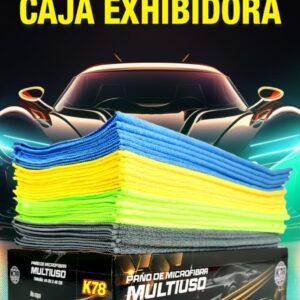 PROMO CAJA EXHIBIDORA X 24 UNIDADES - PAÑO MICROFIBRA MULTIUSO 40X40  - K78 B601 (SIMIL AJ26)