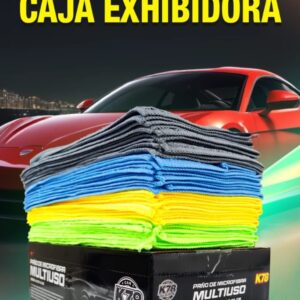 PROMO CAJA EXHIBIDORA X 24 UNIDADES - PAÑO MICROFIBRA MULTIUSO 30X30  - K78 B601-30  (SIMIL AJ25 - AJ25C )