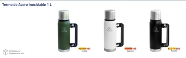 TERMO 1L ACERO INOXIDABLE VERDE  Nº DESPACHO A PLAZA: 24001-IC04-197224-S