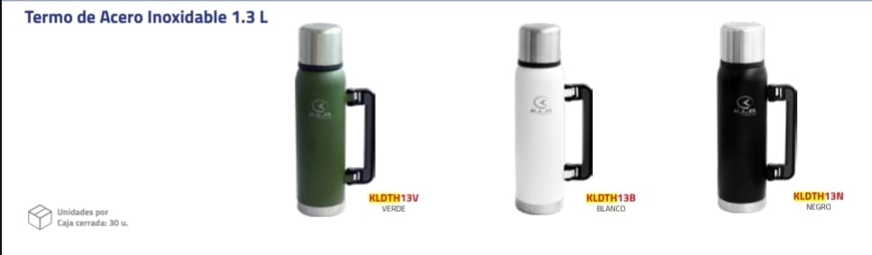 TERMO 1.3 LTS ACERO INOXIDABLE BLANCONº DESPACHO A PLAZA: 24001-IC04-197224-S