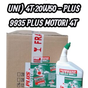 PROMO X 3 CAJAS X 12 UNIDADES (TOTAL 36 UNIDADES) ACEITE DE MOTO 4 TIEMPOS (4T) QUATTRO PLUS SAE 20W50 API SG X 800 ML - PLUS 9935 PLUS MOTORI 4T