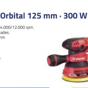 LIJADORA ROTO ORBITAL 125MM 300W Nº DESPACHO A PLAZA: 22001-IC04-050691-M