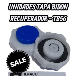 PROMO X 5 UNIDADES TAPA DE BIDON (DEPOSITO) RECUPERADOR DE AGUA RENAULT BOTON AZUL 700805032 1.2 BAR MF25.042 700805032 1.2 BAR MF25.042 - NAP TB 56A (RENAULTRenault, botón azul)