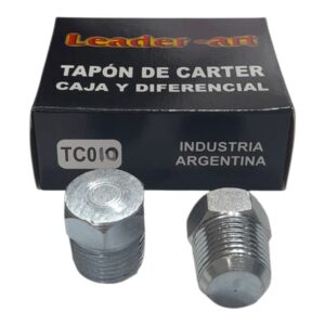 caja x 5 unidades TAPON DE CARTER, CAJA, DIFERENCIAL CHEVROLET Chevy-FORD Falcom-Renault m/grand - LETC010 (TC010(F) ROSCA: 3/8NPTX18 HILOS                Chevrolet        400-Chevy-camionetasFord        Falcon3.0-3.6-221-F100Renault        todos motor grandeIKA        rambler-estanciera-gladiador-jeep        motor continental-Tornado)(TC010        HEXAGONAL        17MM)