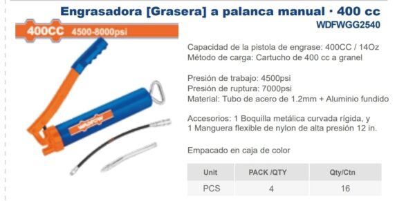 ENGRASADORA 400 CC Nº DESPACHO A PLAZA: 24001-IC04-045564-R