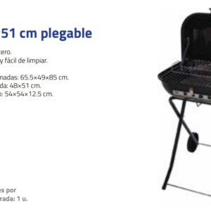 PARRILLA 51CM PLEGABLE