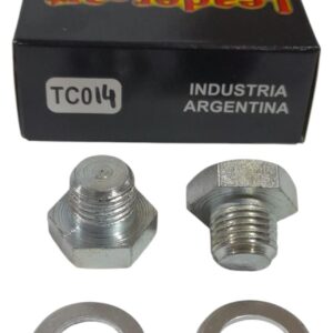 caja x 5 unidades TAPON DE CARTER, CAJA, DIFERENCIAL FORD Escort 1.8,1500-Gacel-Carat - LETC014 (        TC014(F)ROSCA 1/4 BSPC X 19 HILOS        Ford         Escort 1.8Volkswagen        1500-Gacel-Carat)(TC014        HEXAGONAL        19MM)