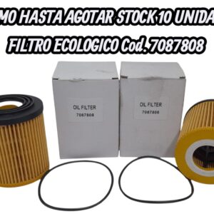 PROMO X 10 UNIDADES FCA3013        V2M        FILTROS IMPORTADOS      CARTUCHO ETORQUE FIAT   FIAT 7087808 / WOE912 (FILTRO DE ACEITE ECOLOGICO EQUIVALENCIA (ECO 3013-HU816/1-CH9584ECO-WOE912-EM1022-EOL112) FIAT PALIO 1,6 E-TORQ/SIENA/STRADA/LINEA/IDEA Y GRAND SIENA (MOTOR E-TORQ) ARGO / MINICOOPER 1,6 16V 2004 EN ADELANTE )