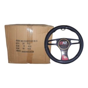 CUBRE VOLANTE  AUTO   37/39 CM NEGRO -  CARBON QKL CV070-C