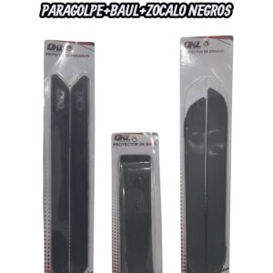 PROMO COMBO X  1 JUEGO PROTECTORES DE PARAGOLPE /ZOCALO/BAUL NEGRO QKL - QKL SP01N-ZN01N-SB01N PROMO