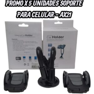 PROMO X 5 UNIDADES SOPORTE PARA CELULAR DOBLE - QKL AX21