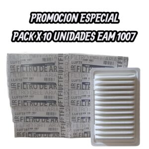 PROMO PACK X 10 UNIDADES [FILTRO EMAFI] CHERY QQ 1.0 69cv 16- - EAM 1007 (EAM 1007 MR 425J JFA-0F09 - AMPI 1251 MA 1739-S - S18B1109111)