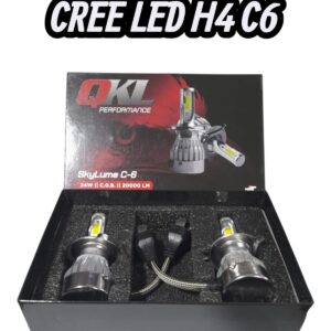 (CAJA X JUEGO DE 2 UNIDADES) KIT CREE LED C6 H4 24W 12/24V - L050-H4