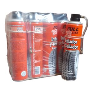 PROMO PACK X 12 UNIDADES "FULL CARInflador y Sellador InstantáneoAutos y Camionetas300 g (420 cm³) - FUL 900 - (INFLA Y SELLA) SIMIL K78 560"