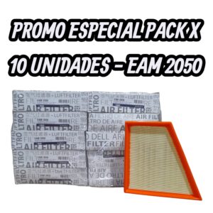 PROMO PACK X 10 UNIDADES [FILTRO EMAFI] VW CROSSFOX/FOX/GOL TREND|SAVEIRO/SURAN/VOYAGE II - EAM 2050    (SIMIL AIPA 910)(EAM 2050 MR 334 FAP-7007 CA 9431/9410 AMPI 1117 AR 1667PM C 2295/2 6Q0129620)