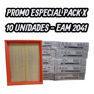 PROMO PACK X 10 UNIDADES [FILTRO EMAFI] CHEV. AGILE 09-/CLASSIC 10-|CORSA 94-/TIGRA 99- - EAM 2041(EAM 2041 MR 152 FAP-2827 CA 5496 AMPI 1027 AR 1590PM C 2256 90486296)