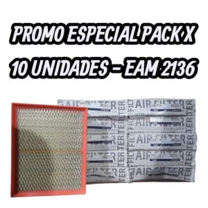 PROMO PACK X 10 UNIDADES  [FILTRO EMAFI] NISSAN NP300 2.3 DCI BITURBODIESEL 15- - EAM 2136(EAM 2136 MR 438 FAP-8001 - - - C 21001 165464JM1A)