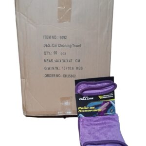 PROMO CAJA EXHIBIDORA X 60 UNIDADES PAÑO MICROFIBRA VIOLETA 40X60 - FUL 9092