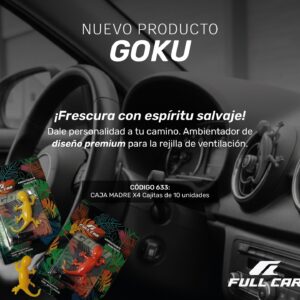 PROMO CAJA X 4 FRASCOS X 10 UNIDADES (TOTAL 40 UNIDADES) PACK X 10 UNIDADES PERFUME (AROMATIZADOR) GOKU AROMATIZADOR- FUL 633 FULL CAR (aromatizador para tablero simil K78 104 - K78 106   k78 112 - k78 105 - k78 110 ) (pino - comodin )  ( Divertido aromatizador plástico de acción continua para colocaren la rejilla de ventilación. Variados colores.)para colocaren la rejilla de ventilación. Variados colores.)