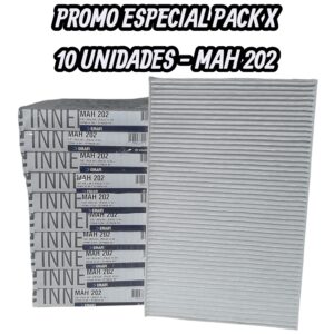PROMO PACK X 10 UNIDADES  [ Filtros para Habitáculo - FIAT IDEA 04-/PALIO III 04-/SIENA III 04-/STRADA 04- (OEM : 7082301) - MAH 202  (MAH 202 MH 205 AKX-35321 CF 9478 HM 2025 TH 921 CU 2629 7082301)(FIAT IDEA/PALIO III 04>/SIENA III/STRADA 04>                                                 7082301       CU 2629      CF9478    AKX-35321    MH205    HM2025                                                                256    164    21    Rectangular    6              )