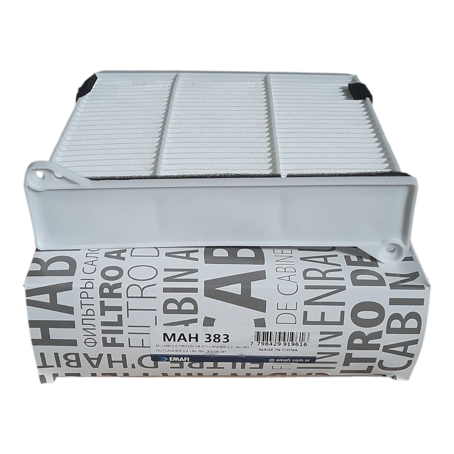 Filtros para Habitáculo - MITSUBISHI L200 3.5 07>/LANCER 05>/MONTERO 10>/OUTLANDER 2.4/3.0 05> (OEM : MR398288) - MAH 383 ( MAH 383 - AKX-1995 - - - CUK 2231 MR398288)